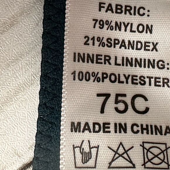 Shein Womens Full Figure Blue/Green Satin Bra Style # 75C‎ Underwire Size 36C - Picture 8 of 12